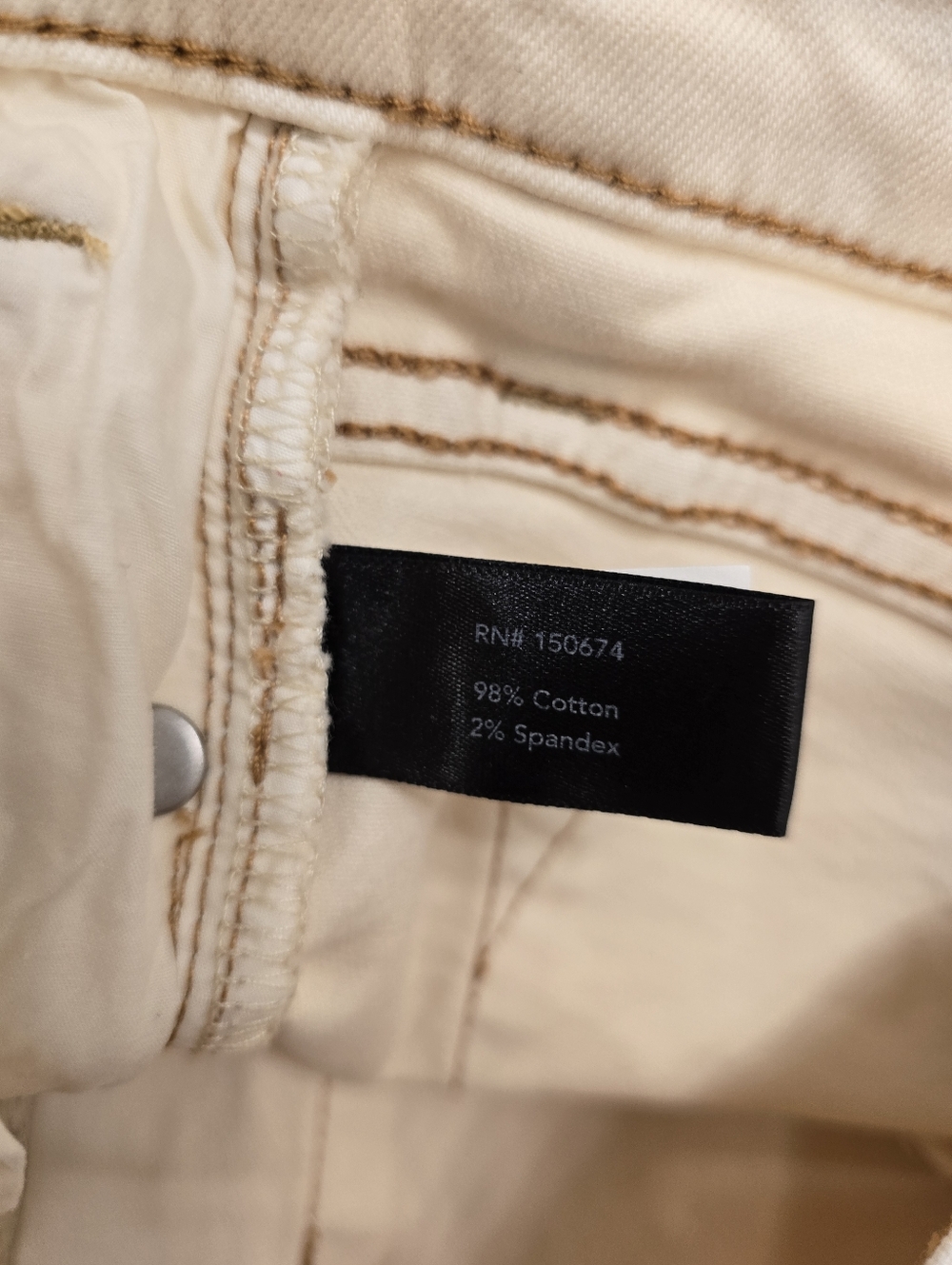 Boston Proper Monterey High Rise Wide Hem Bootcut Jean In Ecru 4 - Picture 5 of 7